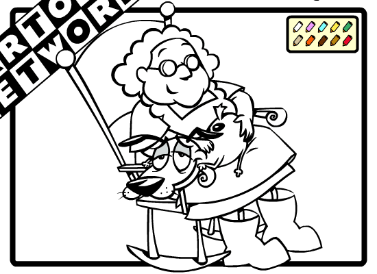 Cartoon Network Coloring: Courage the Cowardly Dog screenshot
