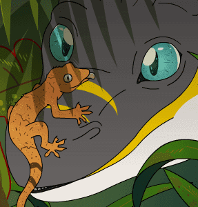 The dragon and the fearless gecko - Animated version