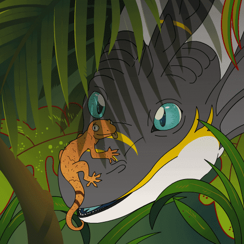 The dragon and the fearless gecko - Animated version screenshot