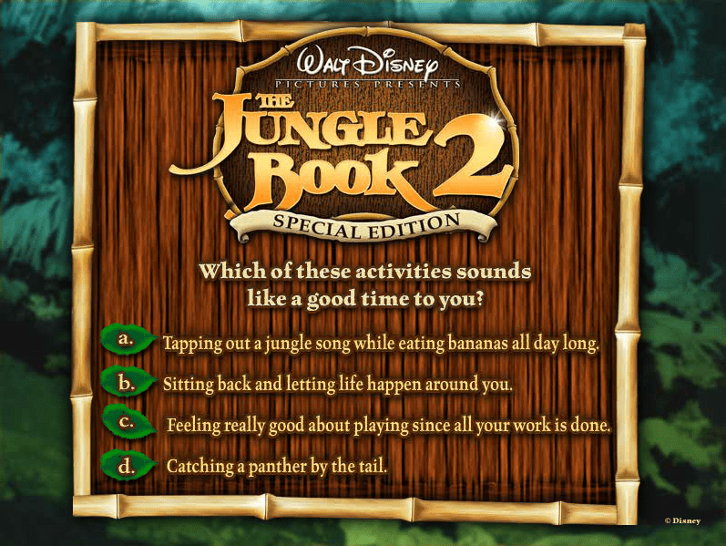 Who are you in The Jungle Book 2? screenshot