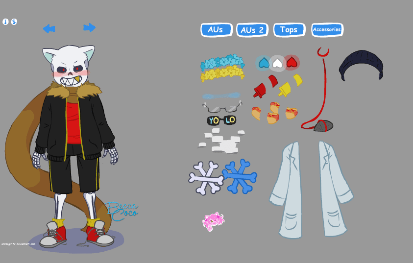 Sans Dress Up screenshot