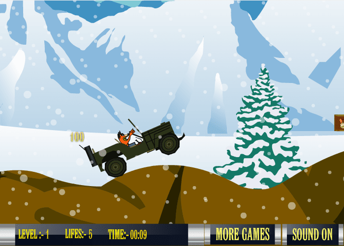 Crash Bandicoot Jeep Ride screenshot