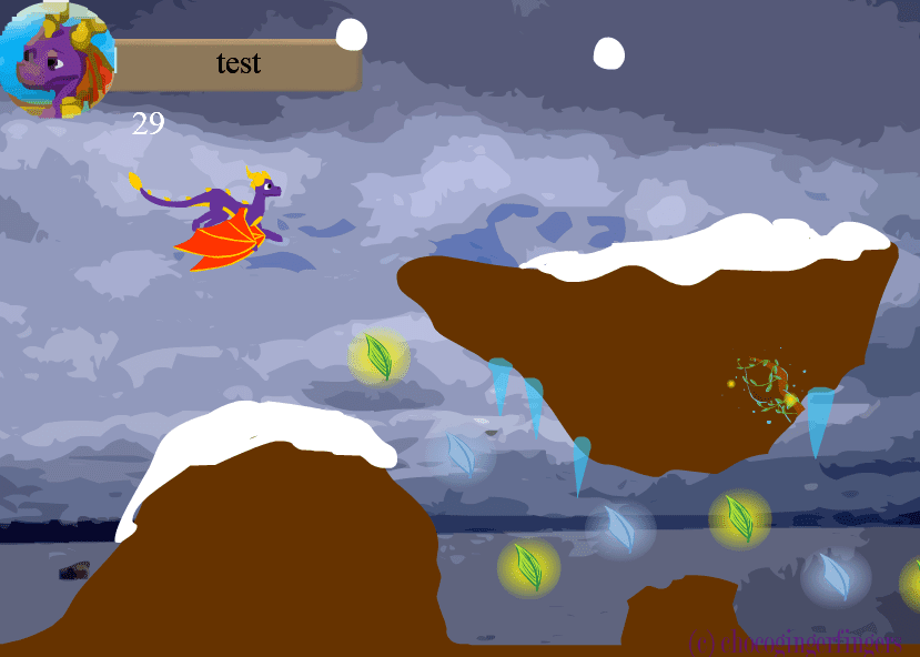 Spyro flash game screenshot