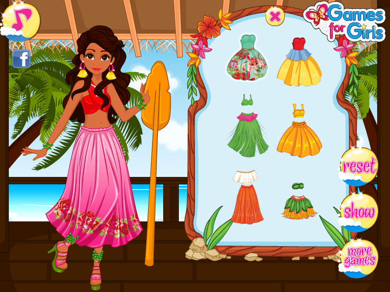 Moana Dress Up screenshot