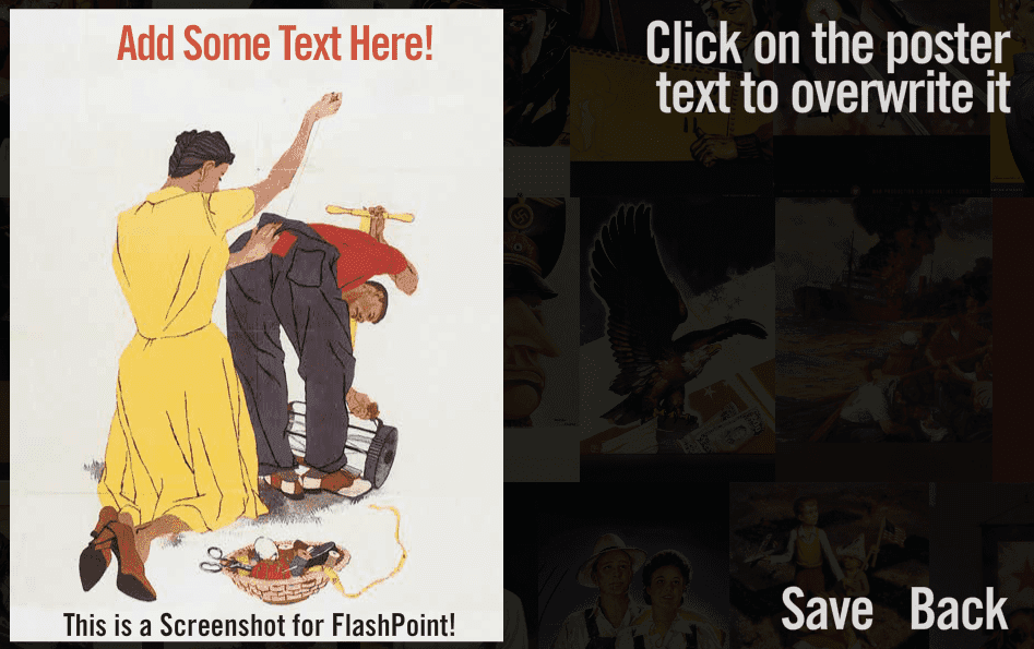 Make Your Own Propaganda Poster screenshot