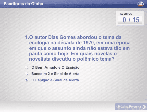 Escritores da Globo screenshot