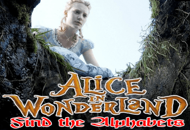 Alice in Wonderland - Find the Alphabets