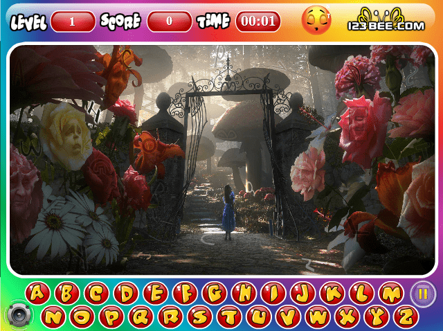 Alice in Wonderland - Find the Alphabets screenshot