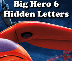 Big Hero 6 Hidden Letters
