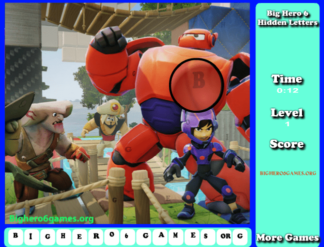 Big Hero 6 Hidden Letters screenshot