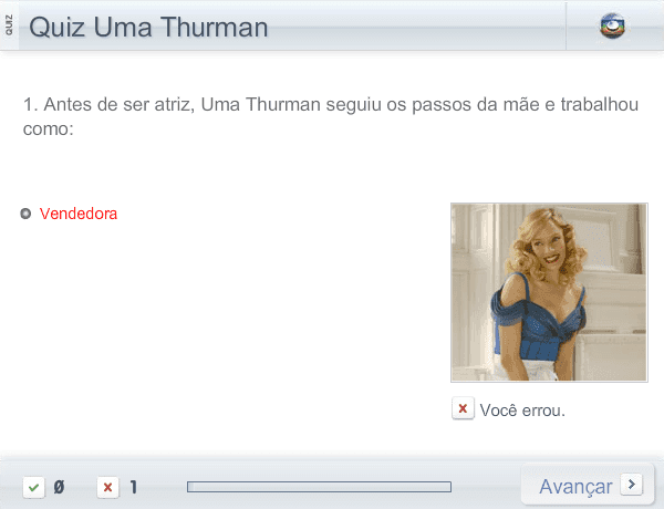 Quiz Uma Thurman screenshot