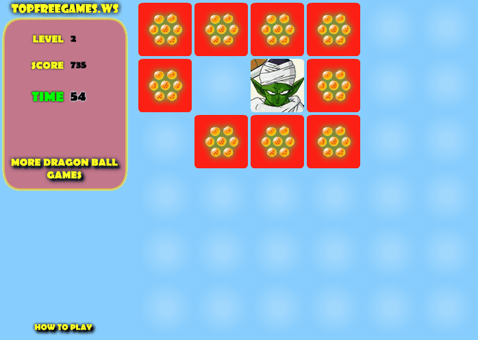 Dragon Ball Z Memory Game screenshot