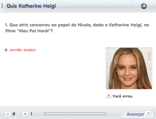 Quiz Katherine Heigl screenshot