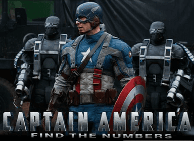 Captain America - Find the Numbers