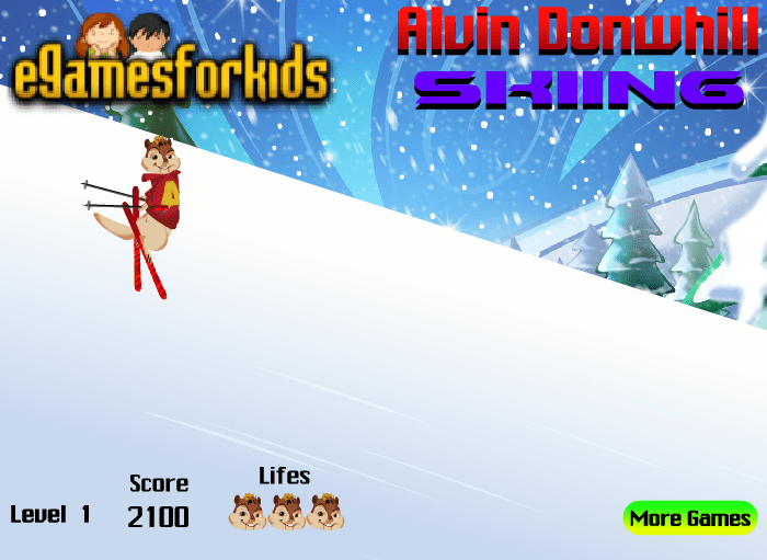 Alvin Downhill Skiing screenshot