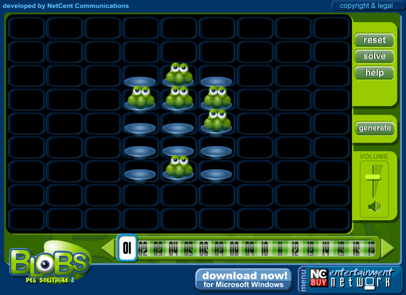 Blobs - Peg Solitaire 2 screenshot