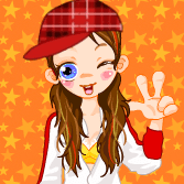Cute Girl Goes To School
