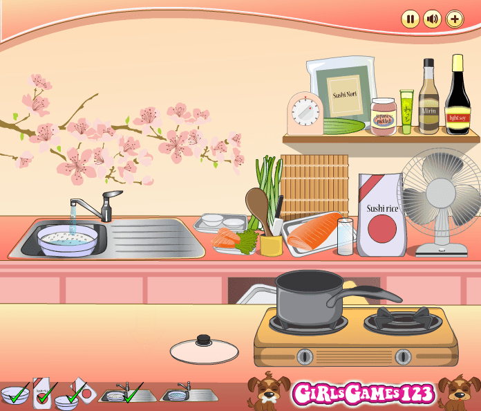 Mia Cooking Sushi Rolls screenshot