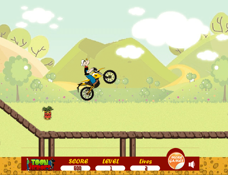 Popeye Bike Ride screenshot