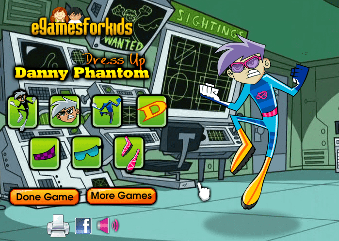 Danny Phantom Dress Up screenshot