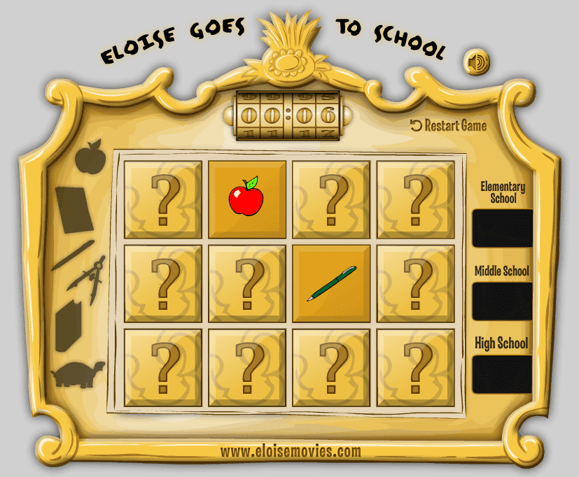 Eloise Goes to School: Concentration Game screenshot