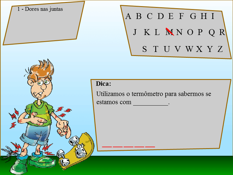 Jogo da Forca Contra a Dengue screenshot