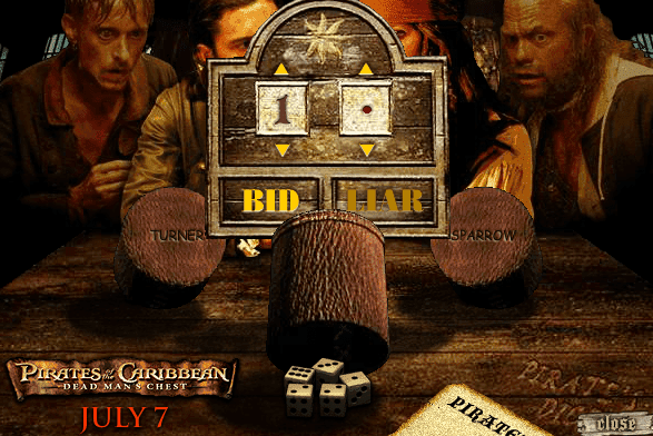 Pirates of the Caribbean: Pirate's Dice screenshot