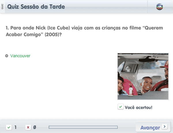 Quiz Sessão da Tarde (2012-05-01) screenshot