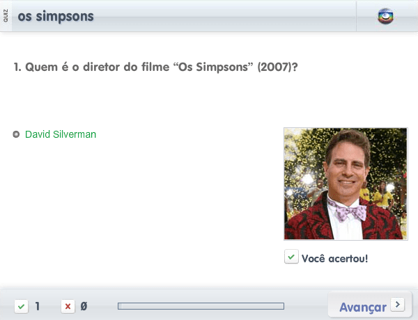 Quiz os simpsons screenshot