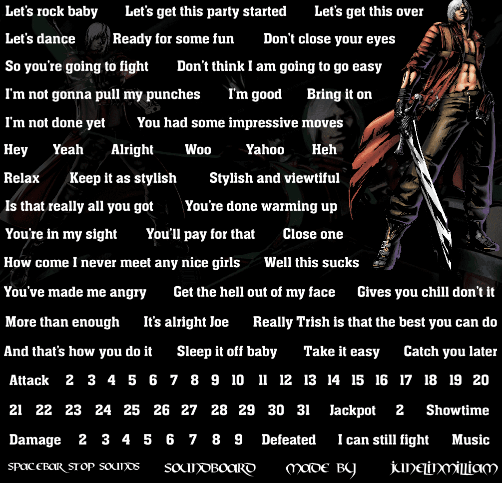 Dante Soundboard screenshot