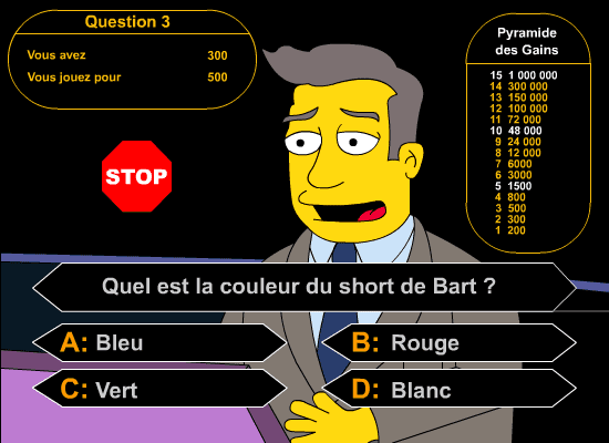 Simpsons Millionaire 2 screenshot