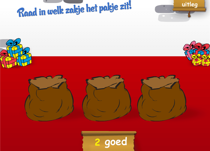 Help de pieten met zoeken naar het pakje! screenshot