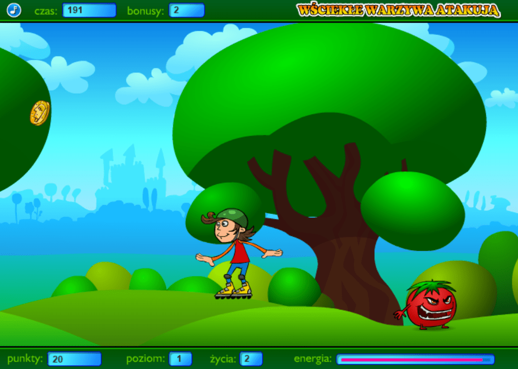Wściekłe warzywa atakują screenshot