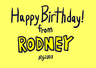 Happy Birthday from Rodney (2003)