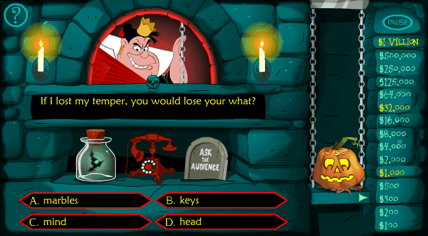 Who Wants to be a Villionaire?: The Queen of Hearts screenshot