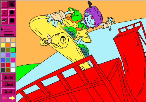 Rocket Power Coloring Book screenshot