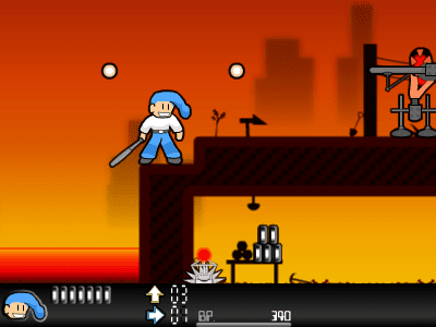 ロックマソ外伝-金属バットで頭部を殴打し続けると死ぬ- screenshot