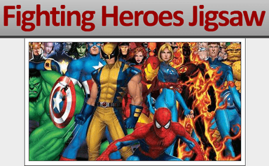Fighting Heroes Jigsaw
