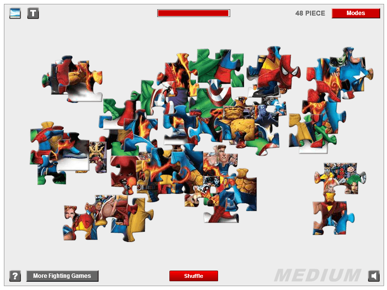 Fighting Heroes Jigsaw screenshot