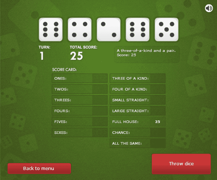 Master of Yahtzee screenshot