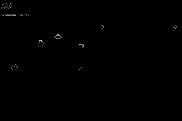 Asteroids screenshot