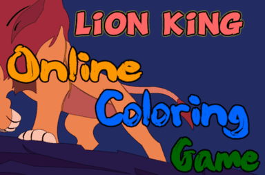 Lion King Online Coloring Game