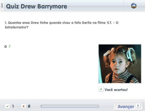 Quiz Drew Barrymore screenshot
