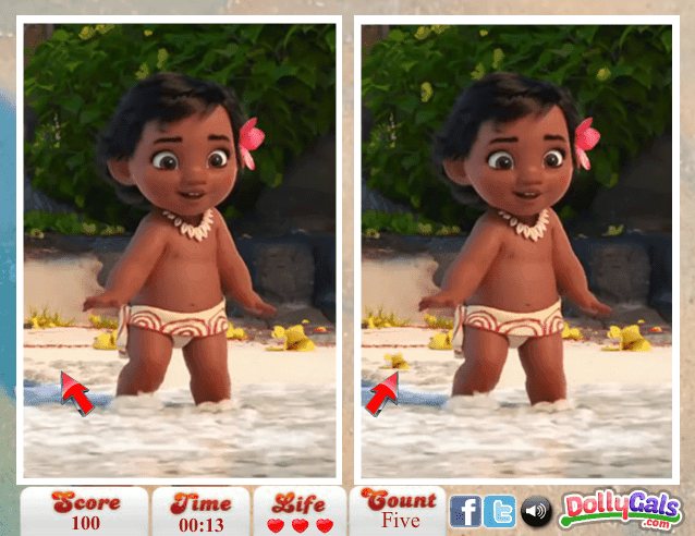 Baby Moana Spot 6 Diff screenshot
