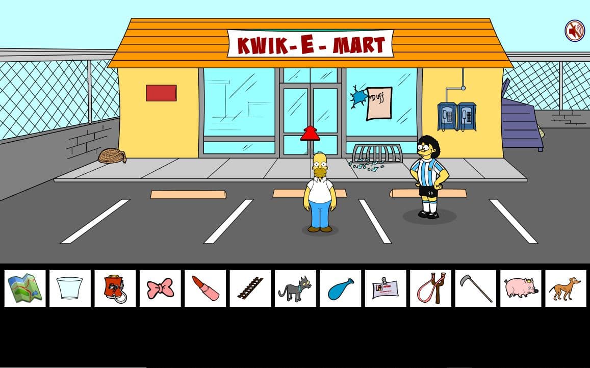 Homer Simpson Saw Game screenshot