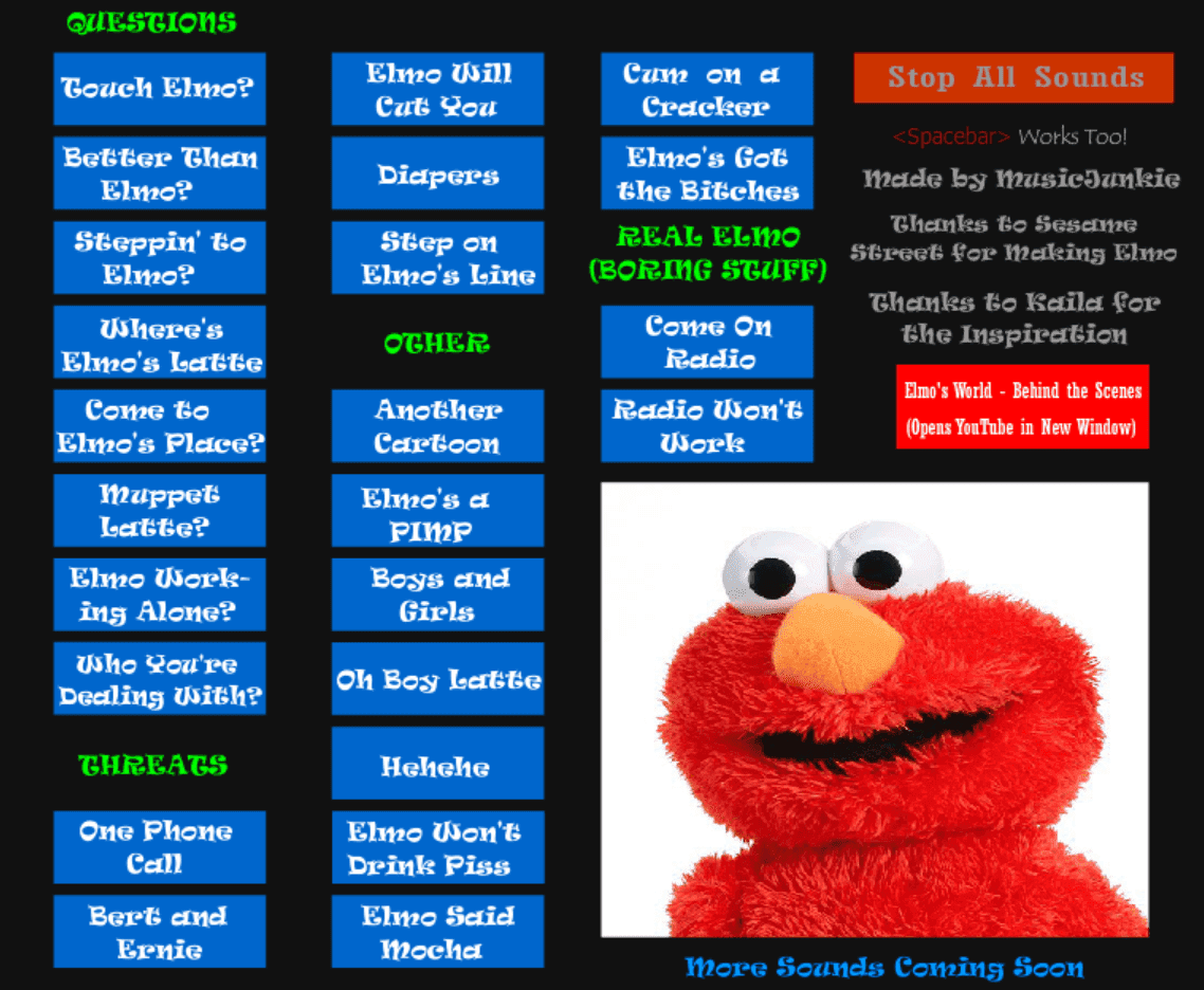 Elmo Soundboard screenshot