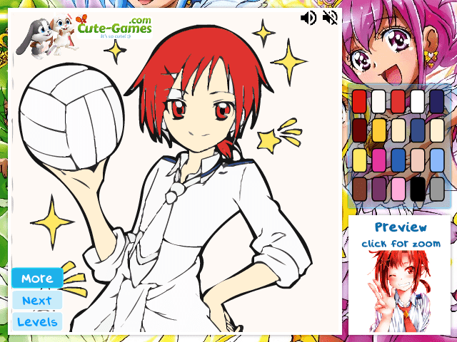 Glitter Force Coloring Game screenshot