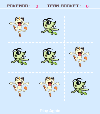 Celebi vs Team Rocket Tic Tac Toe screenshot