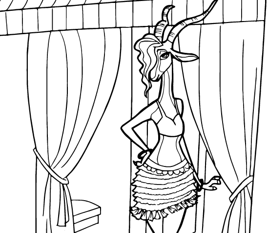 Gazelle Coloring