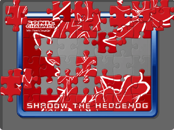 Shadow the Hedgehog Jigsaw Puzzle screenshot